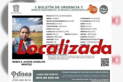 Buenas noticias, joven madre desaparecida en Jilotepec ¡Localizada!